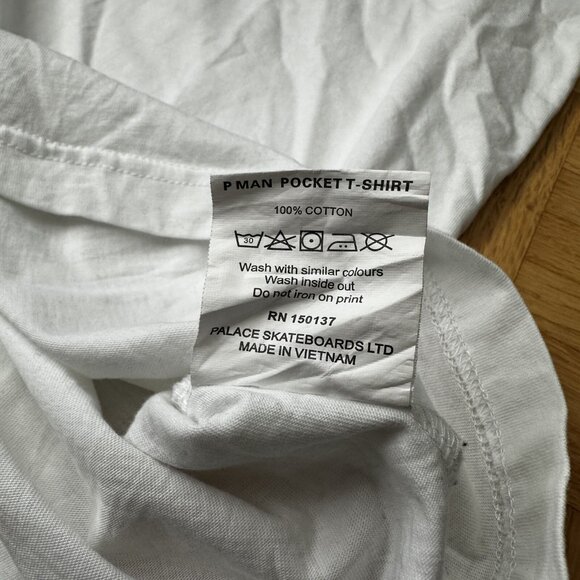 Palace P-Man Pocket Tee White Large - Picture 6 of 7
